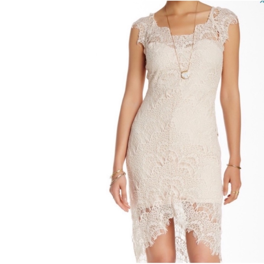 Free People Lace Dress in Cream